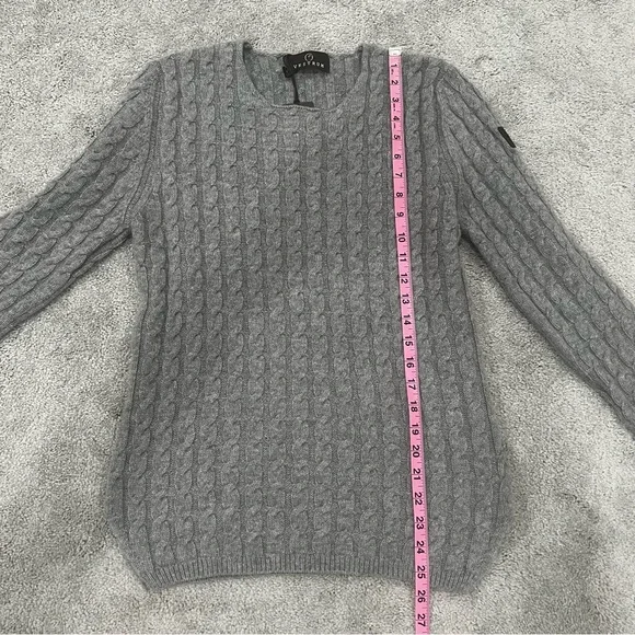 Vestrum Nozawa Italian Merino Wool & Cashmere Gray Knit Sweater Women’s M NWT - Picture 10 of 12